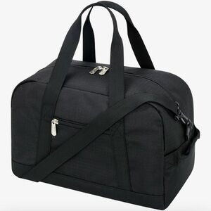 NWOT Small Gym Bag 14 inch lightweight Carry On Mini Duffel Bag Black